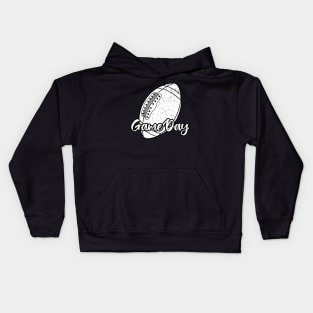 Grunge Football Game Day Vintage Design Kids Hoodie